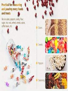 Bộ 1/2/3/4/5 muỗng múc đá bằng nhựa trong suốt, muỗng múc đá đa năng dùng cho khay đá tủ lạnh, muỗng múc đa dụng trong nhà bếp, muỗng múc đá dùng trong phòng tắm, muỗng múc thức ăn và kẹo, muỗng múc đá mờ trong suốt, muỗng múc ngũ cốc dùng trong quán trà sữa và nhà bếp (Kính gửi quý khách hàng, Lưu ý: Có thể có một vài vết xước nhỏ trong quá trình vận chuyển) - Nhiều màu - Xem 5