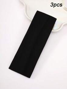 3pcs Wide Elastic Yoga Headbands Set - Soft Sweat-Wicking Turban Wraps In Pink Tones For Gym, Running & Vacation - Upgraded Version - View 14