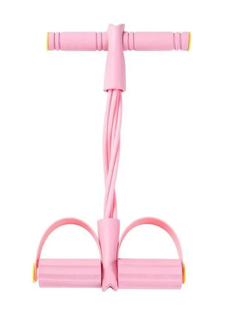 Pedal Resistance Band Fitness Ankle Puller Yoga Multifunction Tension Bands Rope Workout Trainer Exerciser - Pink - View 1