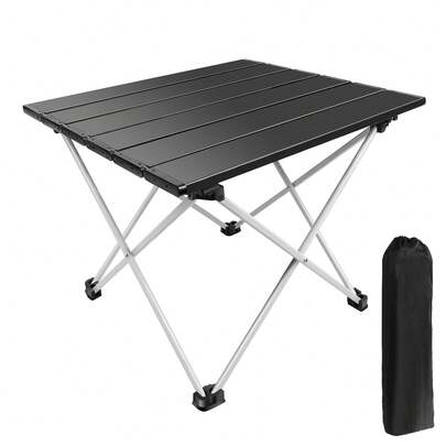 Royalswill Foldable Table, Compact Outdoor Standing Dining Table, Essential Practical Camping Item, Garden Furniture, Comes With Portable Storage Bag, Suitable For Dining/Picnics/Barbecues
