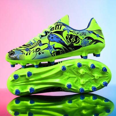 Zapatos de fútbol para jóvenes, nuevos zapatos dedicados para partidos de fútbol, zapatos de entrenamiento de fútbol para estudiantes de campus, niños y niñas, ligeros y cómodos, con buena sensación en los pies