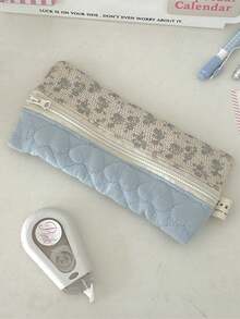 1个清新艺术风柔美花卉铅笔盒可爱文具袋桌面文具收纳袋杂物收纳袋 - 筆袋 - 查看 11