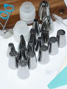 22pcs Russian Piping Nozzle Set - Silver - View 8