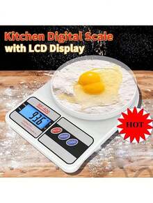 5公斤/1克高精度LED电子厨房秤，便携式食品称重秤，家用厨房工具 - 彩色 - 查看 1