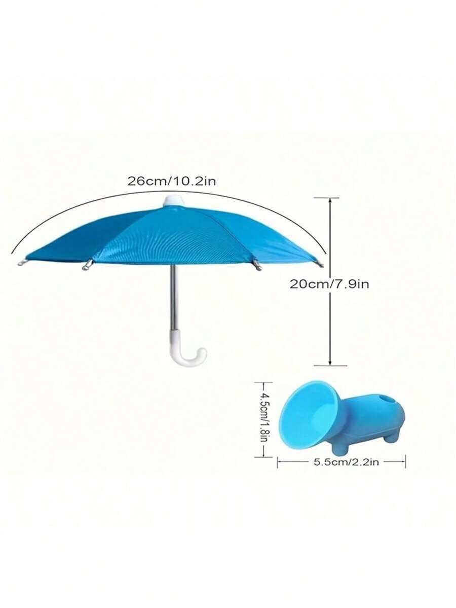 2pcs/Set Phone Sun Umbrella, Phone Anti-UV Sun Umbrella - Universal Adjustable Cute Pig Suction Cup Holder, Outdoor Phone Sun Shade, Outdoor Anti-Glare Phone Stand Sun Visor, Travel Essential
