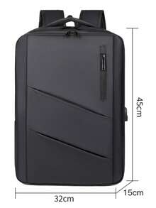 1pc New Large Capacity Backpack, Oxford Cloth Business Travel Laptop Backpack, Expandable Waterproof Commuter Bag, Unisex - Multicolor - View 11