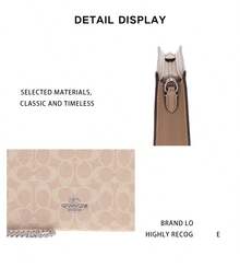 Coach Printed Women's Single Shoulder Crossbody Bag CW204SVPWH - 沙黃色配灰褐色CW204SVPWH - 查看 8