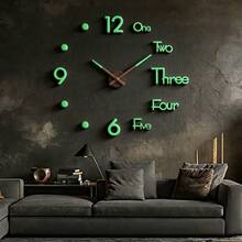 16"/36"/47" Modern Design Large Wall Clock 3D/2D DIY Quartz Clock Fashion Watch Acrylic Mirror Sticker Home Decor Living Room Office Decoration Gift - Multicolor - View 5