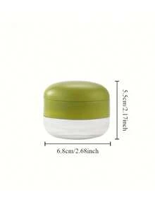 1个手动迷你蒜蓉压榨器和切碎器，带易清洁砧板，蒜蓉压榨器，蒜蓉挤压器，蒜蓉切碎器，手动蒜蓉研磨器，塑料材质，蒜瓣压榨器 - 彩色 - 查看 4