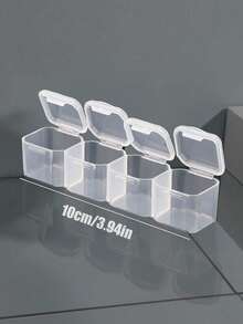 14格彩色药盒，便携式一周用药整理套装，迷你组合药盒，周一至周日每日提醒，旅行必备，高效管理维生素/药物 - 迷你隨身長方形小藥盒收納盒 - 查看 12