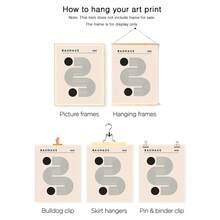 3pcs Set Decorative Art Canvas Painting, Abstract Geometric Ink Painting Art Poster, Modern Classic Style Suitable For Home Decor, Room, Bedroom, Living Room, Bathroom Wall Decor, Optional Framed Wall Art - Multicolor - View 8