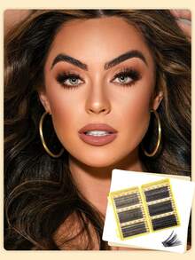 570/530pcs D-Curl Individual False Eyelashes Set, Includes Glue, Sealer, Tweezers, Lash Brush, DIY Lash Kit, Beginner Friendly - Multicolor - View 11