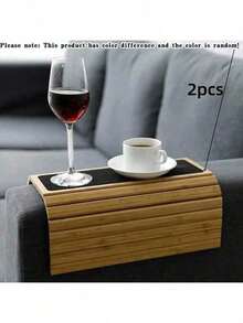 1个木质扶手托盘，实木材质，专为保护扶手而设计，带可折叠杯架，适用于客厅沙发和电视，可作置物架，方便女性收纳整理旅行必备品、返校宿舍用品，亦可作房间装饰。 - 彩色 - 查看 20