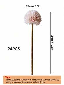 人造菊花、蒲公英和绣球花束，送给朋友、新娘的礼物，婚礼装饰，家居、办公室、咖啡馆、派对装饰 - 淺粉色 - 查看 12