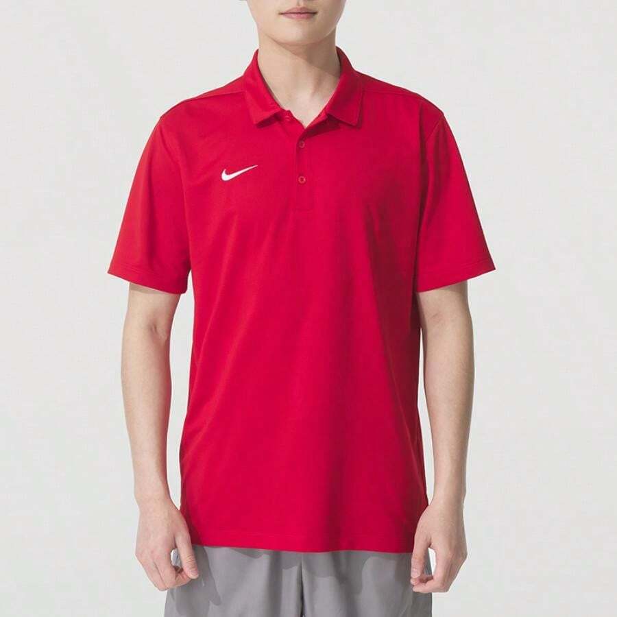Nike DF POLO FRANCHISE POLO Shirt, Men's Casual Commute Short Sleeve IB8831-657 - Red - View 1