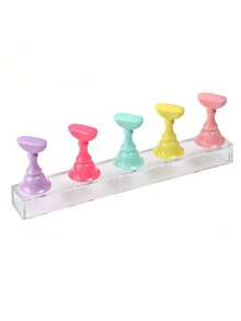 一套粉色指甲油展示架，磁性美甲练习架，亚克力美甲沙龙设备及装饰，适合初学者美甲展示和练习 - 粉色 - 查看 17