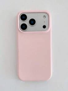 Ốp lưng điện thoại màu hồng Dopamine tối giản, tương thích với iPhone 17 Pro Max/17 Pro/17 Air/17/16 Pro Max/16 Pro/16/16 Plus/15/15 Pro Max/15 Pro/15 Plus/11/12/13/14 Pro Max/12 Pro/12 Pro Max/13 Pro/13 Pro Max/7 Plus/14 Pro/14 Pro Max/14 Plus, thiết kế mềm mại, sáng tạo dành cho cả nam và nữ. - Phiên bản nâng cấp màu hồng - Xem 2