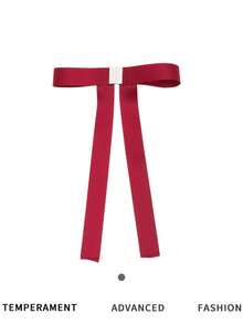 1pc Magnetic Bowknot Hair Clip, Detachable Half Bun Hairpin, Women Hair Accessory, 2026 New Design Elegant Claw Clip Vacation Hair Claw Beach Hair Clutch - Multicolor - View 11