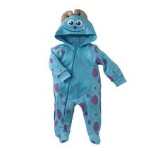 Disney Lightweight Cotton Romper With Hat For Baby - 淺藍色 - 查看 2