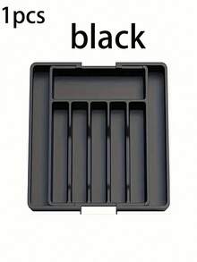 1pc Portable Storage Box, Large Capacity Storage Box, Expandable Cutlery Storage Tray, Cutlery Display Tray, Cutlery Storage, Suitable For Spoon, Fork, Knife, Chopstick Storage, Kitchen Cabinet Storage, Kitchen Accessories, Mother's Gift, Holiday Gift, Birthday Gift, Mother's Day Gift, Christmas Gift, Halloween Gift, Thanksgiving Gift, New Year Gift - Multicolor - View 16