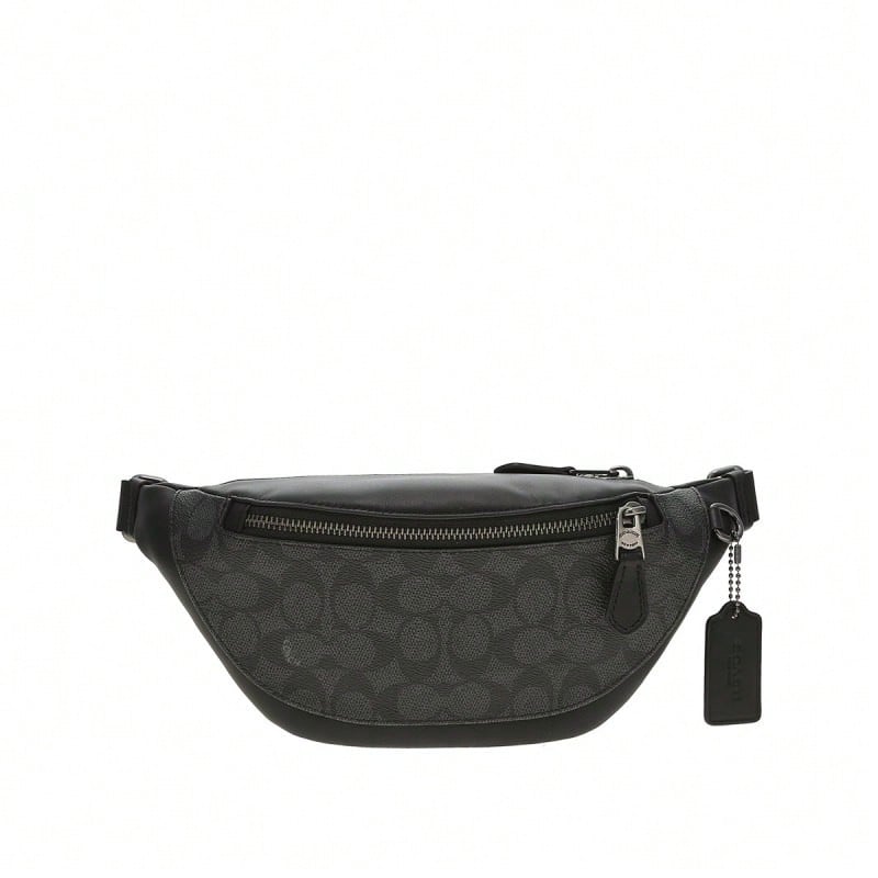 Coach Printed Men's Crossbody Waist Bag CW369QBMI5 - 黑灰色CW369QBMI5 - 查看 1