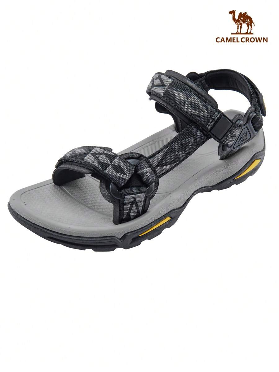 CAMEL CROWN รองเท้าแตะกีฬาสำหรับผู้หญิง, รองเท้าแตะเดินป่า, รองเท้าเสื่อโยคะ, รองเท้าลุยน้ำกลางแจ้งน้ำหนักเบา - สีดำ - ดู 1