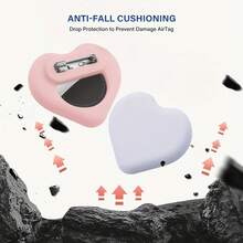 Silicone Soft Case For Apple Airtag 2, Suitable For Clothes, Brooch, Backpack, Pet, Tracking Locator Protector - Multicolor - View 4