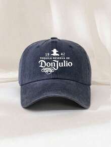 1pc Unisex Letter Print "DONJULIO" Decorative Vintage Washed Baseball Cap, Trucker Cap, Dad Hat, Suitable For Outdoor, Travel, Hiking, Beach - Multicolor - View 14