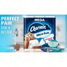 Charmin Ultra Soft Toilet Paper – 6 Mega Rolls, 224 Sheets Per Roll, 3-Ply Softness, Cushiony Comfort, Ideal For Sensitive Skin, Non-Clogging, Durable & Absorbent For Daily Use, Perfect For Homes & Offices, Septic - 預設 - 查看 11