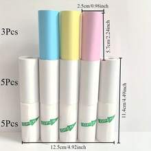 Mini Thermal Printer Paper 3/5/13 Rolls 57 X 25 Mm Printable Sticker Paper For Pocket Printer Office And Home Use - View 12