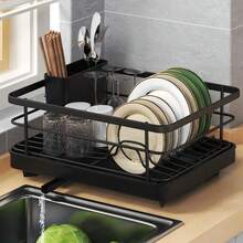 주방 식기건조대 자동 물빠짐 설거지건조대 그릇 접시 정리대 - 보기 6