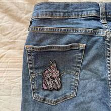 3.5" Gothic  Iron On Patch - Embroidered Sci Fi Goth Tactical Cool Funny Horror Applique Appliques Iron On Sew On Patches For Holes Clothing Jeans Hat Backpacks Clothes - as pictured - 查看 2