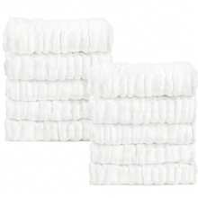 Oaoleer 30PCS Baby Washcloths And Burp Cloths, Absorbent Cotton Muslin Baby Towels, Large Soft Breathable Newborn Essentials For Boys And Girls, Newborn Essentials, White - 白色 - 查看 15