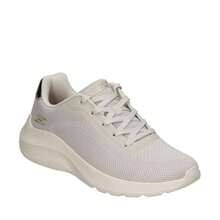 Skechers W Bobs Squad Waves TPE Sneaker For Women In Brown, A Low-Platform Shoe Designed To Combine Style And Comfort. Made With Textile Material And Synthetic Sole For Superior Grip, They Include Memory Foam Padding For Exceptional Comfort. Vegan And Washing Machine , With Elastic Laces For A Perfect Fit. Add A Chic Touch To Your Casual Look With These Sneakers. - 米色 - 查看 2