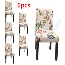 1/2/4/6pcs Waterproof Printed Chair Covers, Suitable For Home Or Party, All Season - Multicolor - View 23