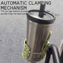 1 pièce Support universel rotatif pour bouteille d'eau pour moto, vélo, guidon de bicyclette, sans perçage nécessaire, accessoire de support de tasse pour utilisation en extérieur - Multicolore - Voir 5