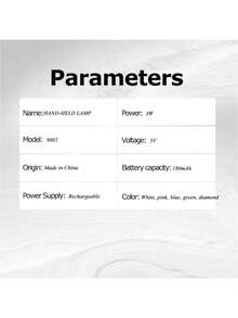 FollowBreak 1 đèn LED cầm tay có màn hình, sạc USB, đèn sấy móng tay di động dùng cho sơn gel, thích hợp cho việc tự làm móng tại nhà. - Nhiều màu - Xem 11