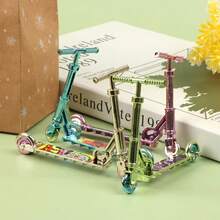 patinete de dedo para niños, juguete educativo, bicicleta, monopatín, diapasón VBDL - Azul - Ver 3