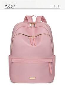 Waterproof Large Capacity Backpack, Fashionable & Versatile - Pink - View 6
