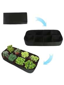 1pc Non-Woven Felt Planting Bag, 4/8 Holes Garden Flower Pot Vegetable Cultivation Planting Bag, Farm & Garden Supplies - Multicolor - View 4