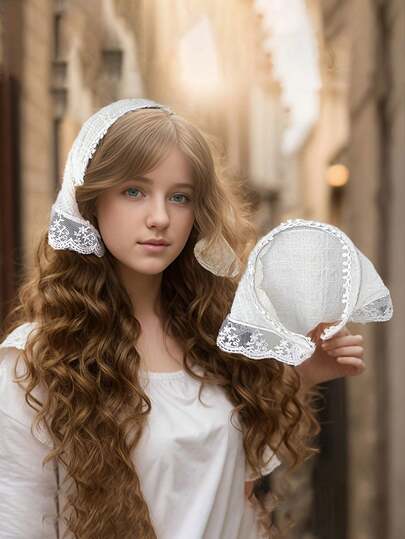 1pc/3pcs Lace Headband Headscarf Bandana Headwrap, Countryside Style Versatile Fashion Hair Accessories For All Seasons