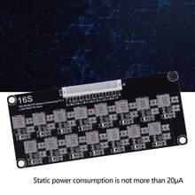 Ecualizador de batería activo 16S con cable de conexión. Placa equilibradora inductiva para paquetes de baterías de 2-4,5 V. 124/1000 - A - Ver 5