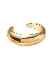 1/3pcs Luxury Minimalist Wavy Open Bangle Bracelet, Hypoallergenic Suitable For Women's Daily Wear, Party, Banquet, Holiday - Multicolor - View 7