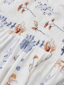 2 Pieces Women's Floral Chiffon Dress & Elegant Romantic Date Outfit - 彩色 - 查看 8
