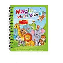 Bộ 3 cuốn sách vẽ bằng nước ma thuật cho trẻ em, sách tô màu bằng nước có thể tái sử dụng, tập vẽ nguệch ngoạc, đồ chơi vẽ graffiti cho trẻ mầm non, quà tặng tựu trường (kèm bút vẽ nước) - Nhiều màu - Xem 20