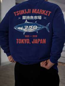 Moletom Gola Redonda Unissex Careca Blusa de Frio Casaco Feminino Masculino Flanelado Liso Sem Estampa Algodão kisukiji market - Azul Royal - Visão 3