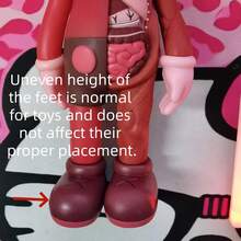 1 pieza Modelo de juguete anatómico lindo, figura de anime, adorno de escritorio para decoración del hogar, adecuado para decoración de sala de estar, regalo, presente exquisito para amigos, estatua de figura de acción de dibujos animados - Multicolor - Ver 5