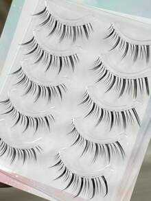 10pcs/Set Anime-Style Eyelashes, Natural & Voluminous Look, Suitable For Eyelash Extensions - View 7