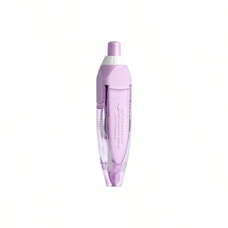 1Pc Purple Pressing Correction Tape White Out Correction Tape Correct Correction Tapes School Office Supplies Instant Correction - Black - 查看 1