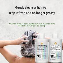 SUMIFANG Bộ dầu gội và dầu xả dành cho tóc khô, hư tổn, chẻ ngọn, tinh chất phục hồi axit | Phù hợp cho tóc nhuộm | Phù hợp cho mọi loại tóc hư tổn, kiểm soát dầu hiệu quả. - Dầu gội + Dầu xả - Xem 5